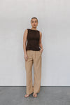 Udita Top - Brown