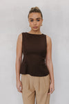 Udita Top - Brown