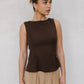 Udita Top - Brown