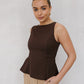 Udita Top - Brown