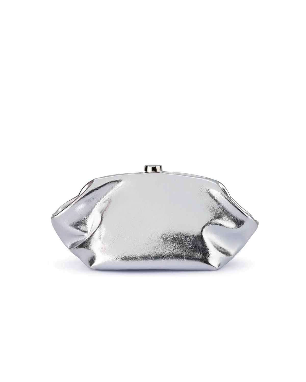 Tally Clutch Metallic Silver