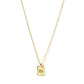 Virgo Zodiac Tag Necklace - Gold