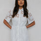 Vicki Dress - White Embroidery