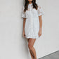 Vicki Dress - White Embroidery