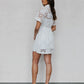 Vicki Dress - White Embroidery