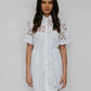 Vicki Dress - White Embroidery