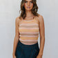 Vitta Top - Sunset Ombre Stripe