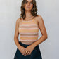 Vitta Top - Sunset Ombre Stripe