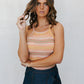 Vitta Top - Sunset Ombre Stripe