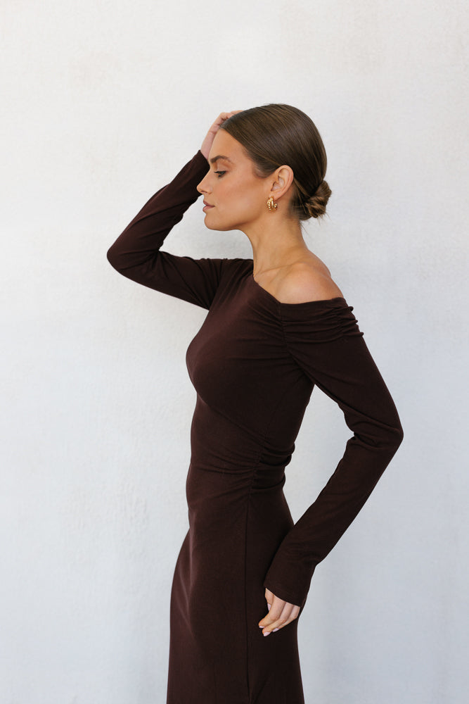 Vivi Dress - Deep Brown