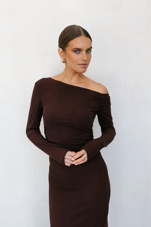 Vivi Dress - Deep Brown