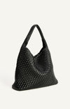 Andrea Hobo Bag - Black Faux Leather
