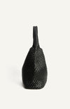 Andrea Hobo Bag - Black Faux Leather