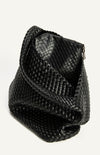 Andrea Hobo Bag - Black Faux Leather