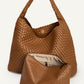 Andrea Hobo Bag - Caramel Faux Leather