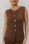 Warin Vest - Brown