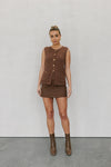 Warin Vest - Brown