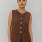 Warin Vest - Brown