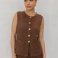 Warin Vest - Brown