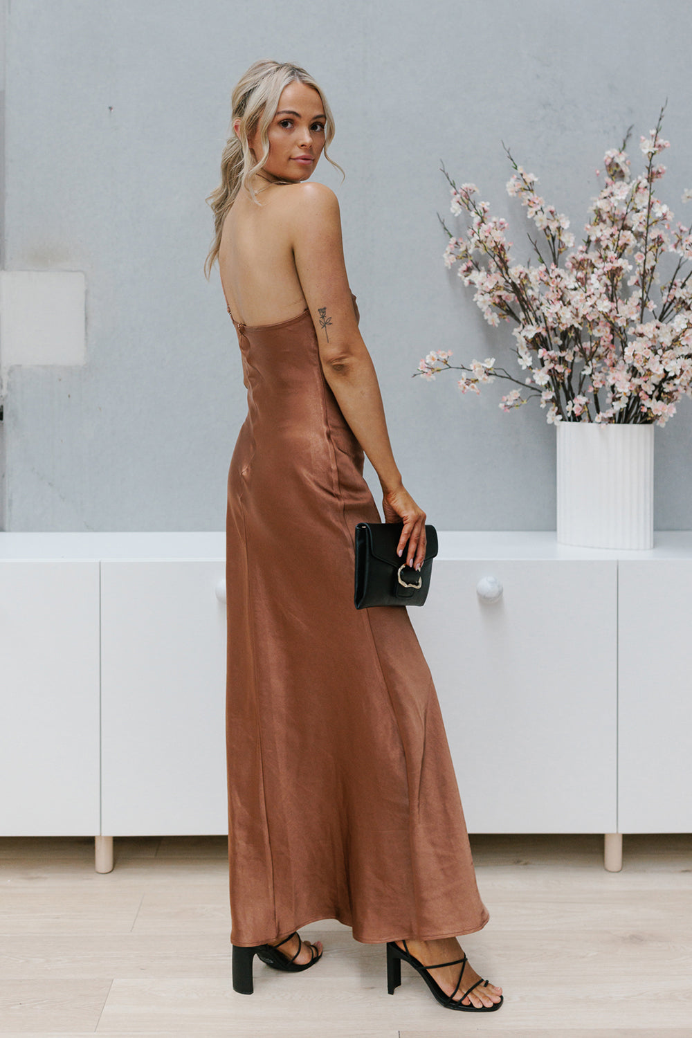 Mocha dress cheap