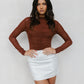 Sage Skirt - White Pinstripe
