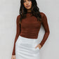 Sage Skirt - White Pinstripe
