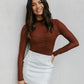 Sage Skirt - White Pinstripe