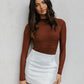 Sage Skirt - White Pinstripe
