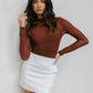Sage Skirt - White Pinstripe