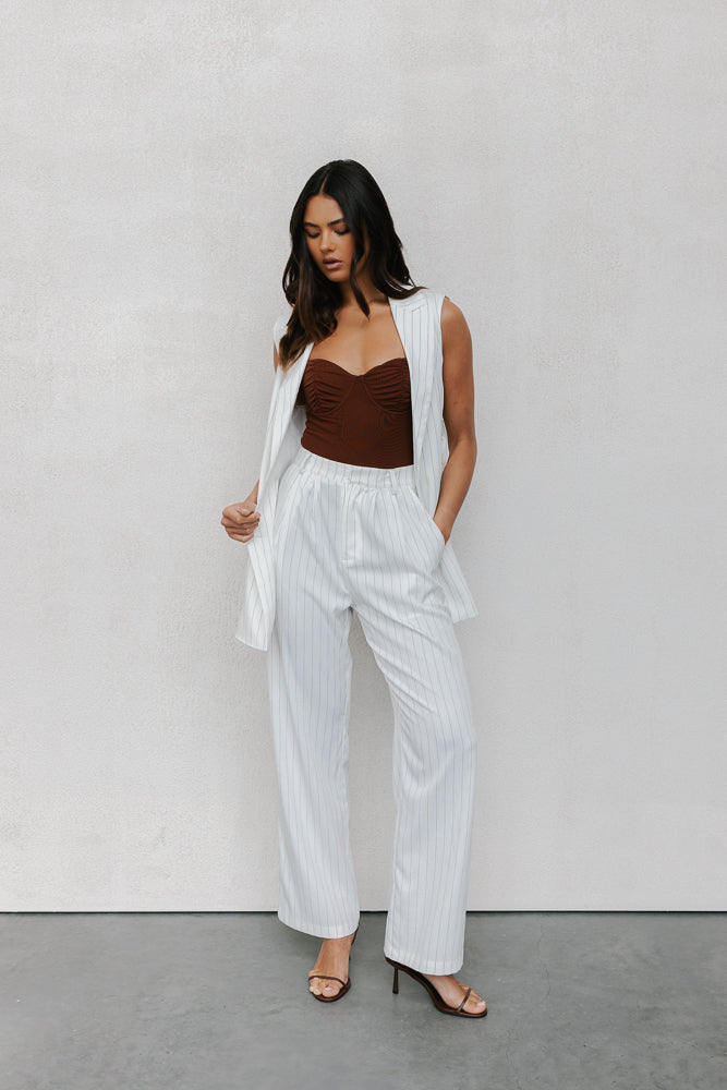 PRE ORDER MID-NOVEMBER - Gibson Pants - White Pinstripe