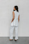 PRE ORDER MID-NOVEMBER - Cullen Blazer Dress - White Pinstripe