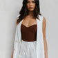 Cullen Mini Blazer Dress - White Pinstripe