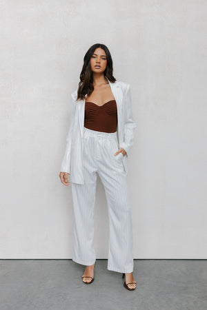 PRE ORDER MID NOVEMBER - Prinnie Blazer - White Pinstripe