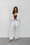 PRE ORDER MID NOVEMBER - Prinnie Blazer - White Pinstripe