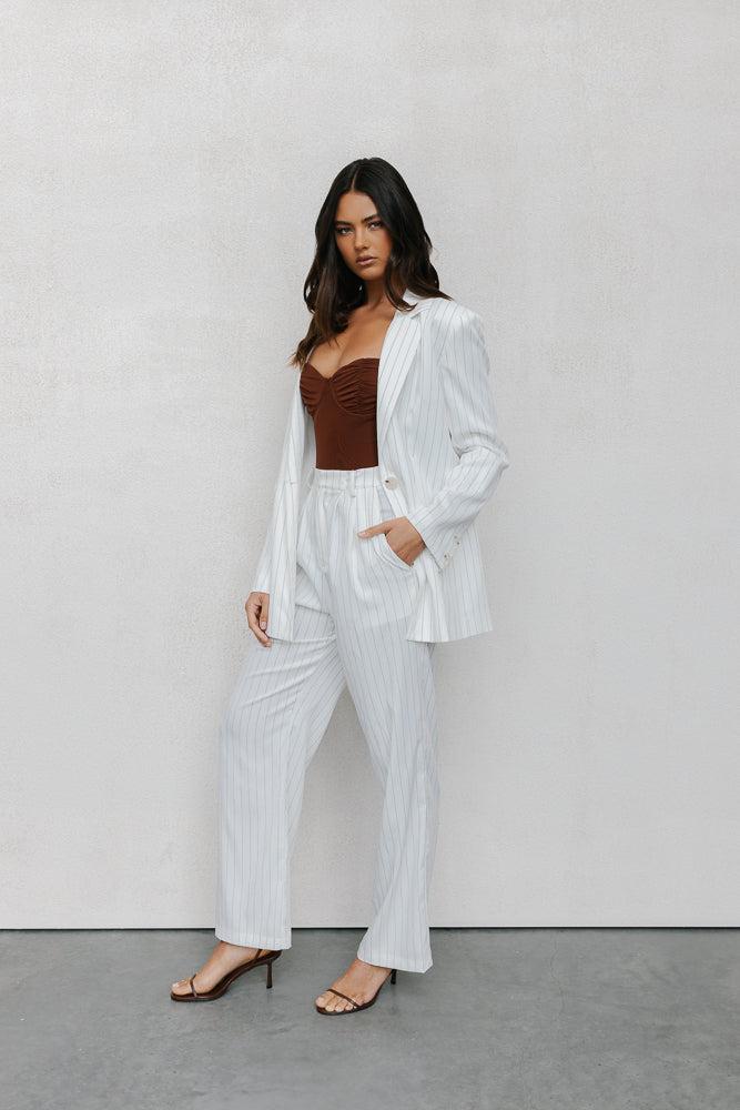 PRE ORDER MID-NOVEMBER - Gibson Pants - White Pinstripe