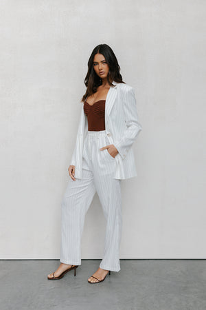 PRE ORDER MID NOVEMBER - Prinnie Blazer - White Pinstripe