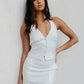 Marnie Vest - White Pinstripe