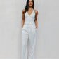 Marnie Vest - White Pinstripe