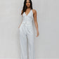 Marnie Vest - White Pinstripe