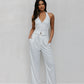 Marnie Vest - White Pinstripe