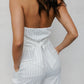 Marnie Vest - White Pinstripe