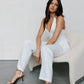 Marnie Vest - White Pinstripe