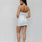 Sage Skirt - White Pinstripe