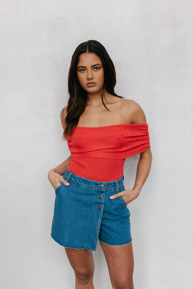 Everleigh Skort Blue Denim