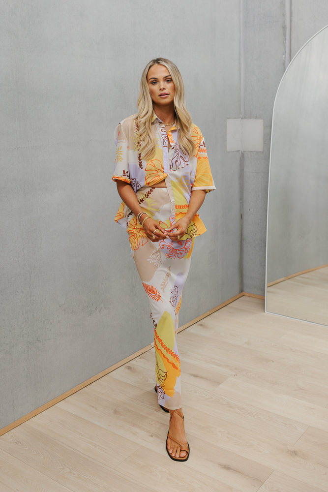 Winee Top Sun Print