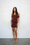 Wrenlee Mini Dress - Chocolate