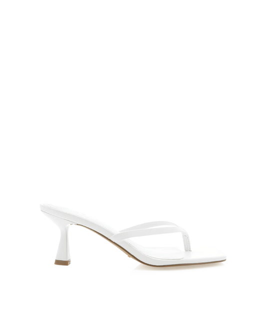 Xami Mule Heels - White