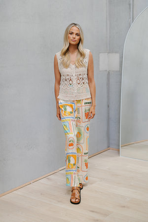 Xaylie Pants - Tropicana Print