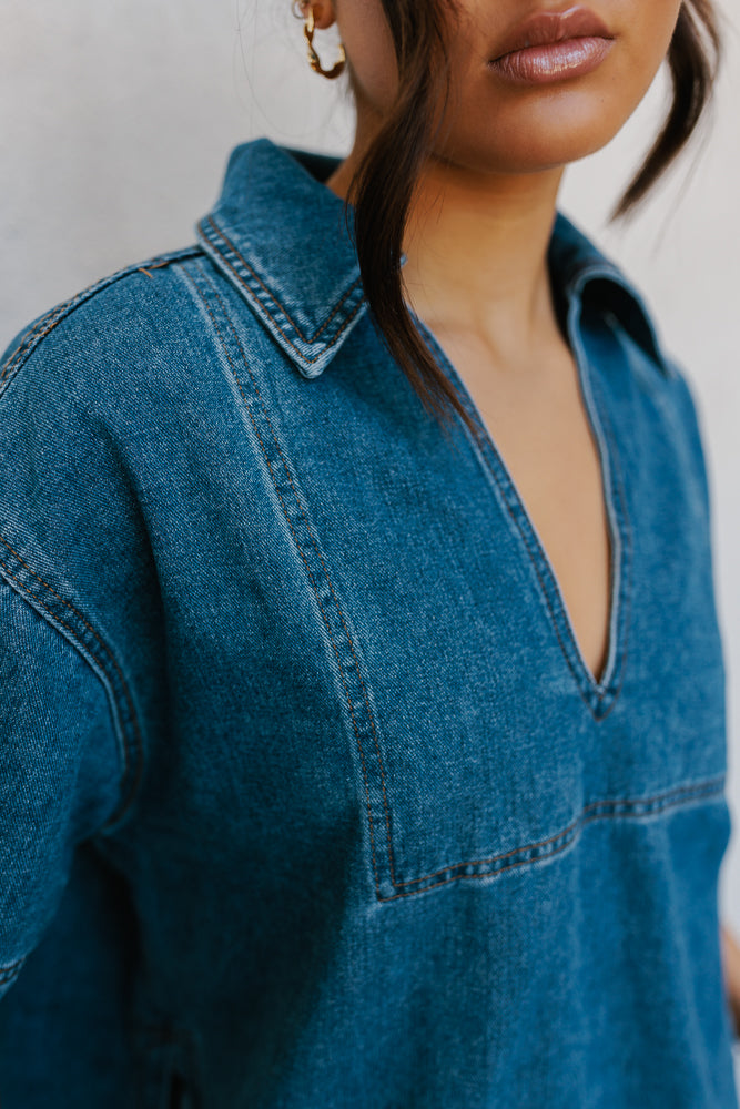 Xesse Top Blue Denim