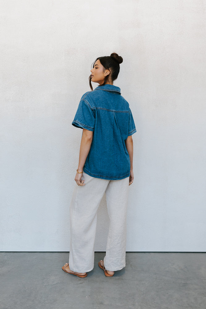 Xesse Top Blue Denim